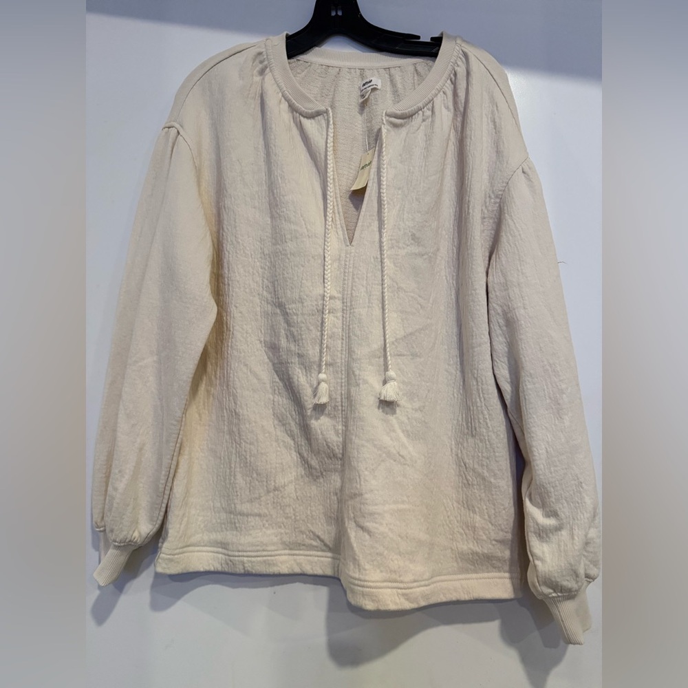 Aerie Easystreet Oversized Textured Sweatshirt Size XXS - Picture 2 of 5